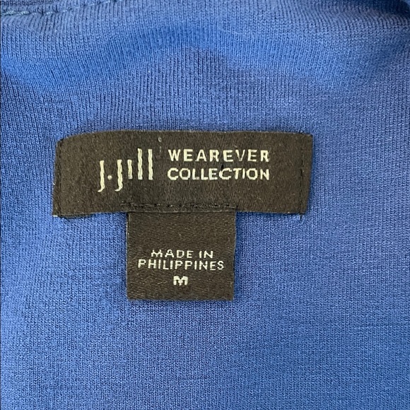 J. Jill Classic Short Sleeve Dress in Royal Blue - Picture 5 of 7